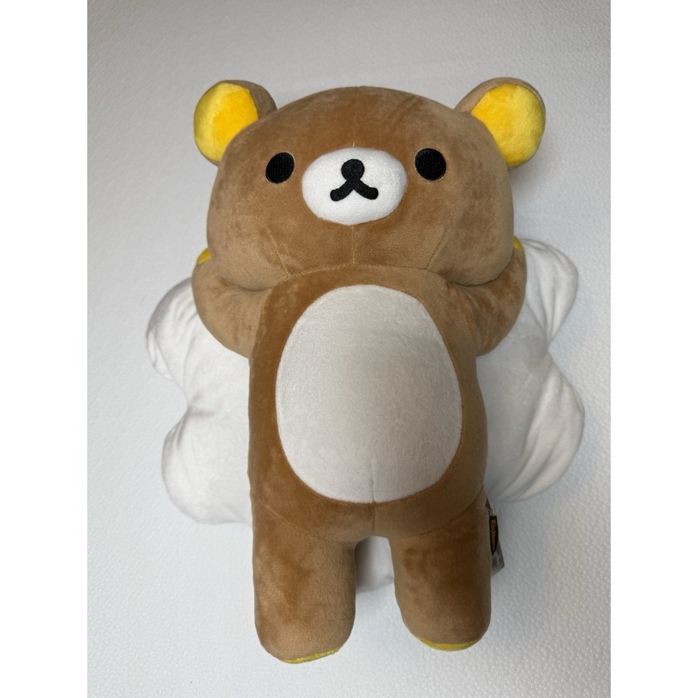 Rilakkuma Plush 16" San-X Bear‎ Laying on Cloud Kawaii NWT